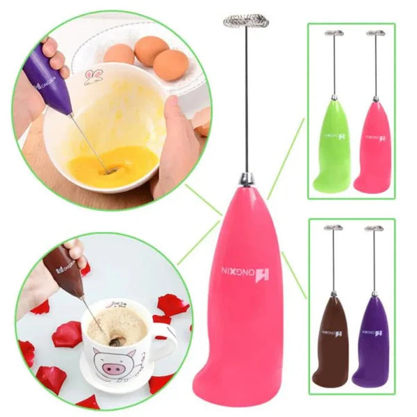 Electric Handheld Milk Frother – Coffee, Latte & Beverage Mixer