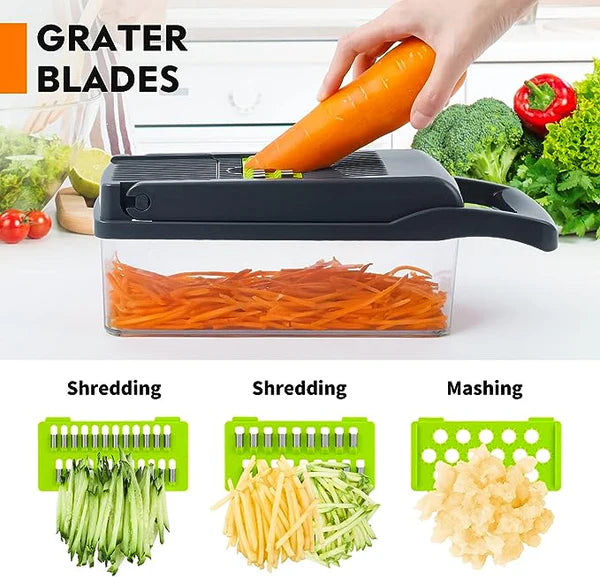 Multi-Functional Vegetable Cutter, Chopper & Slicer